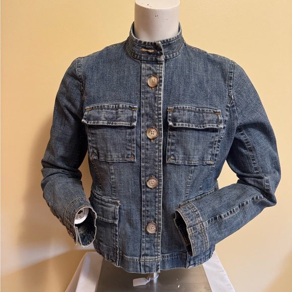 Ann Taylor LOFT Blue Denim Jacket - Picture 3 of 6